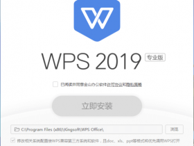WPS Office 2019 11.8.6.8810 去广告专业增强版支持静默安装