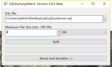 SQL文件分割工具SQLDumpSplitter3将mysql大文件导入phpMyAdmin中