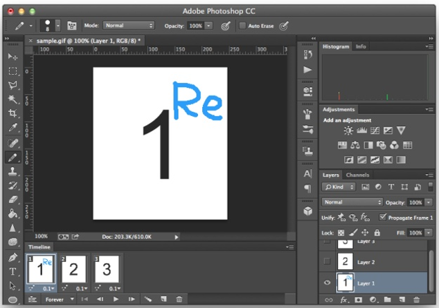 使用Adobe Photoshop CC对GIF动画进行编辑修改