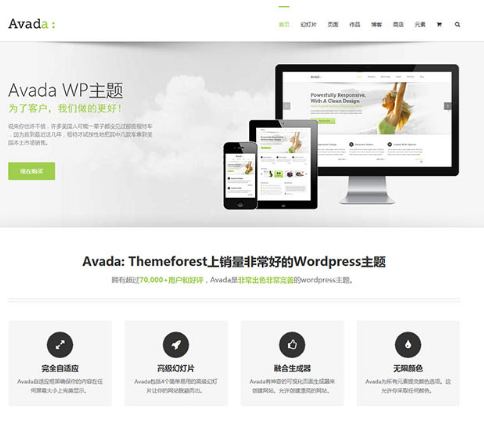 Wordpress多用途企业主题 Avada Theme 中文汉化授权版【更新至 v7.6】
