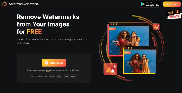 WatermarkRemover 免费在线图片去除水印工具 去除水印效果惊人